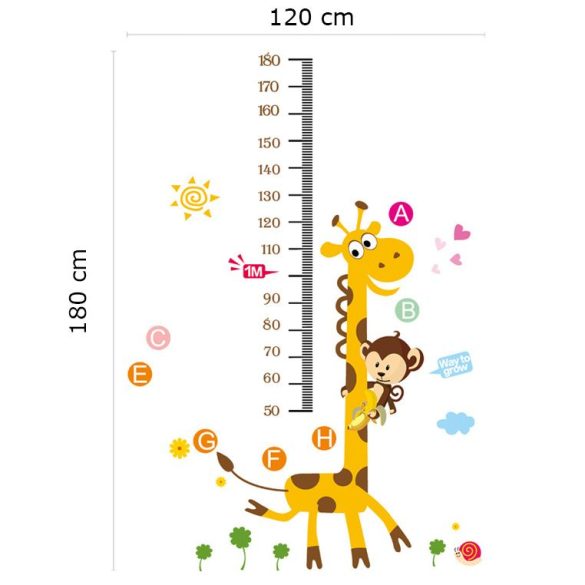 Zsiráf, majom, csiga magasságmérő